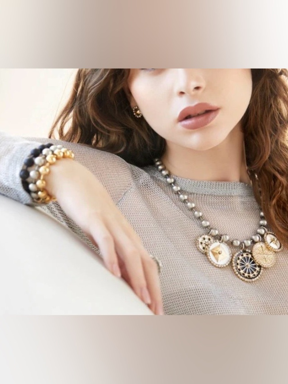 TOVA Radmilla Gold Bead Bracelet - Picture 2 of 4